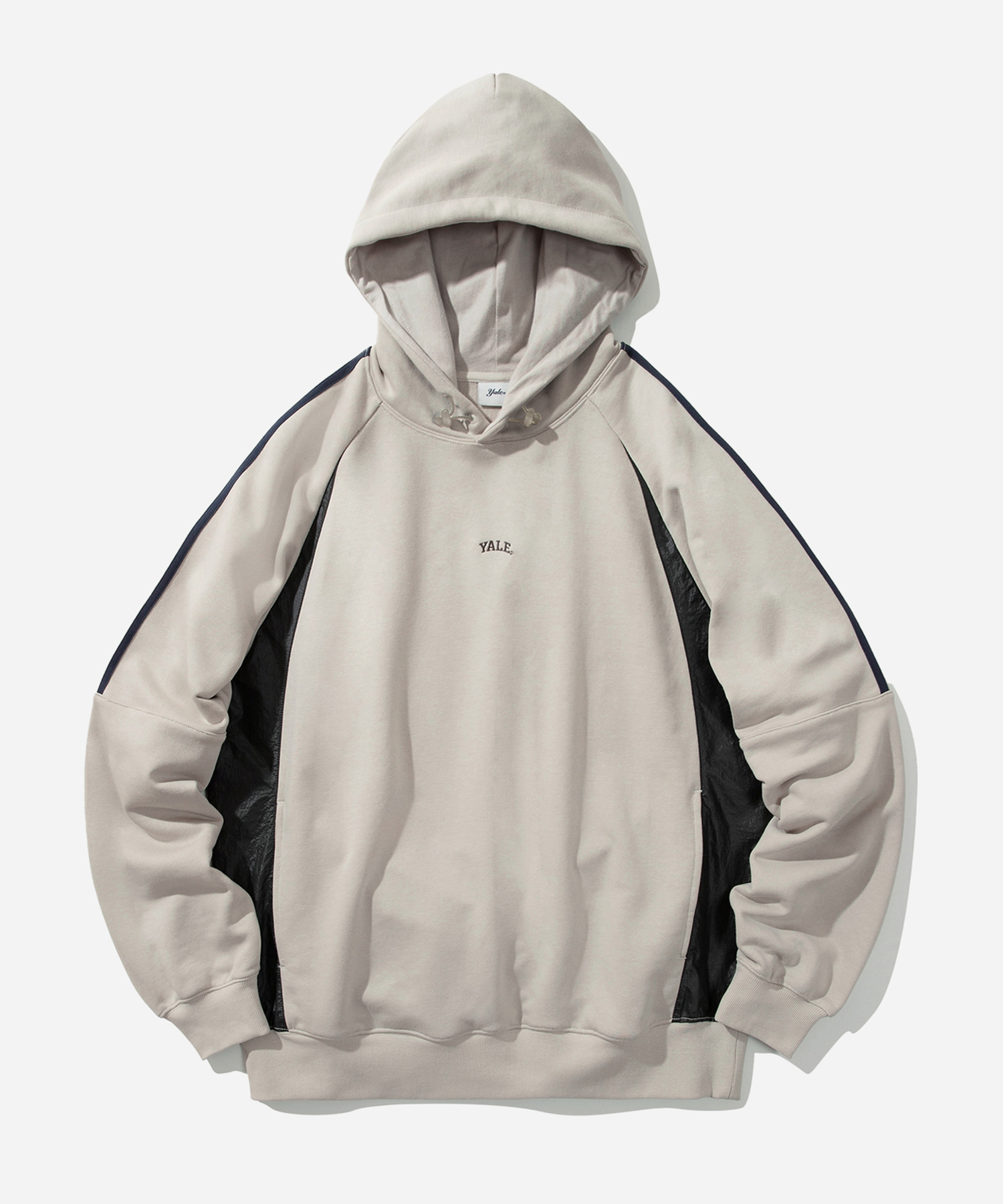 [ONEMILE WEAR] FABRIC MIXED HOODIE CREAM
