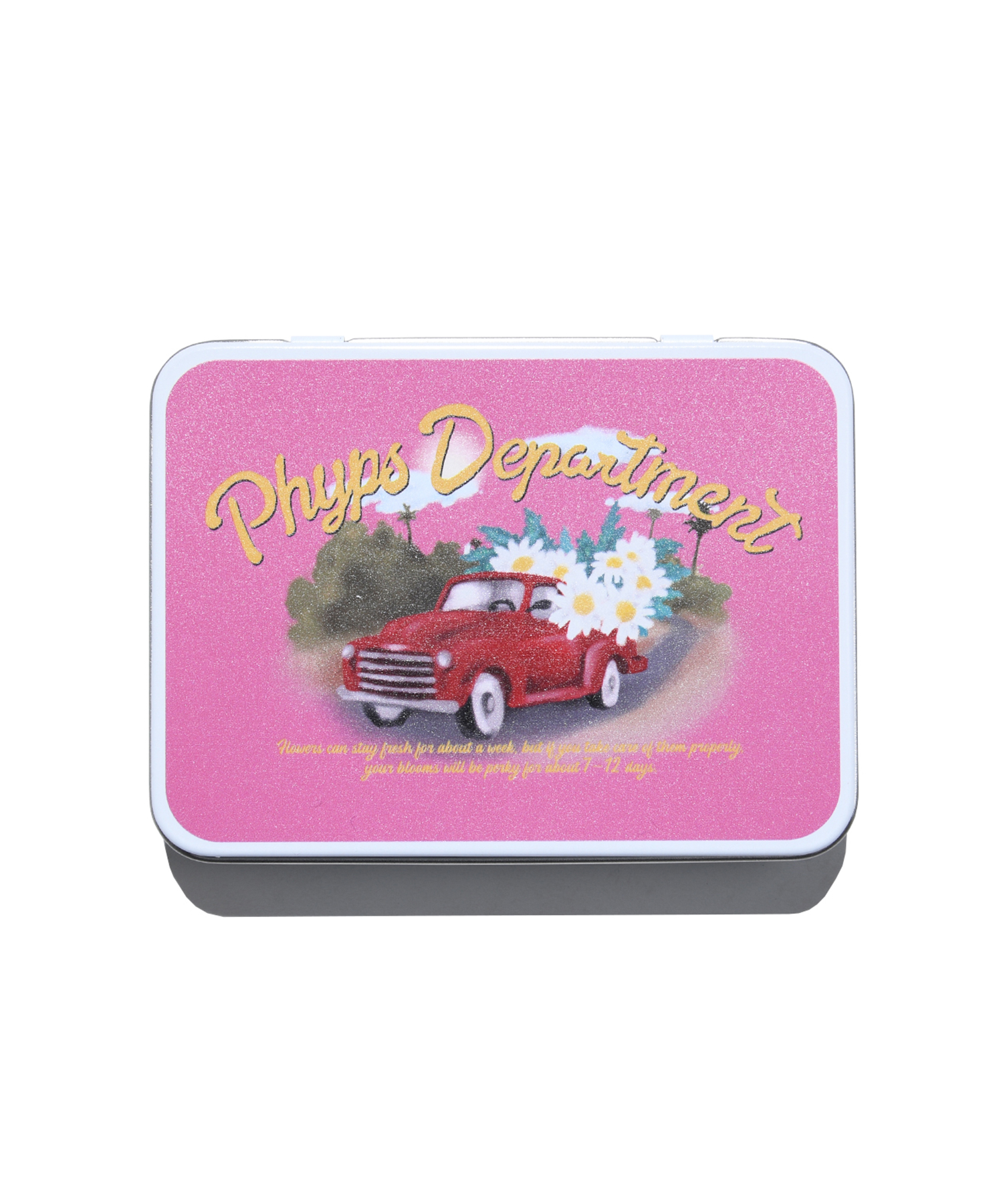 FLOWER DELIVERY TIN CASE PINK