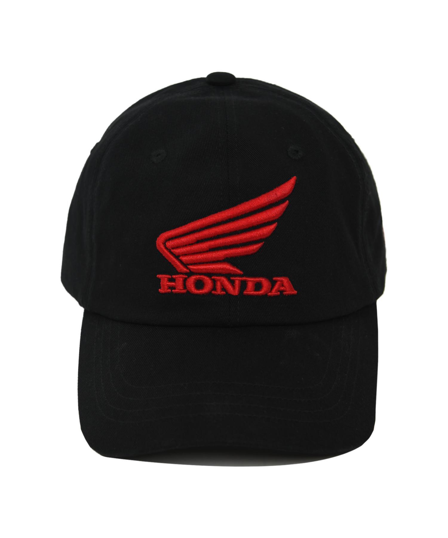 キャップ HONDA MOTORCYCLE Honda Wing logo basic Cap Black HEF2CA307AB Honda Wing logo basic Cap Black - PHYPS HOME