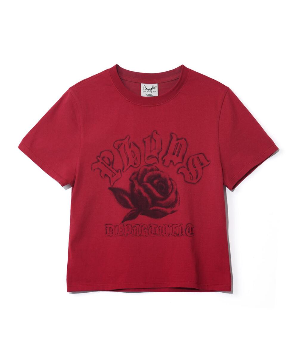 PHYPS ♥ Women's Rose Spray Short Sleeve T-Shirt Women's Rose Spray Short Sleeve T-Shirt_Red - PHYPS HOME