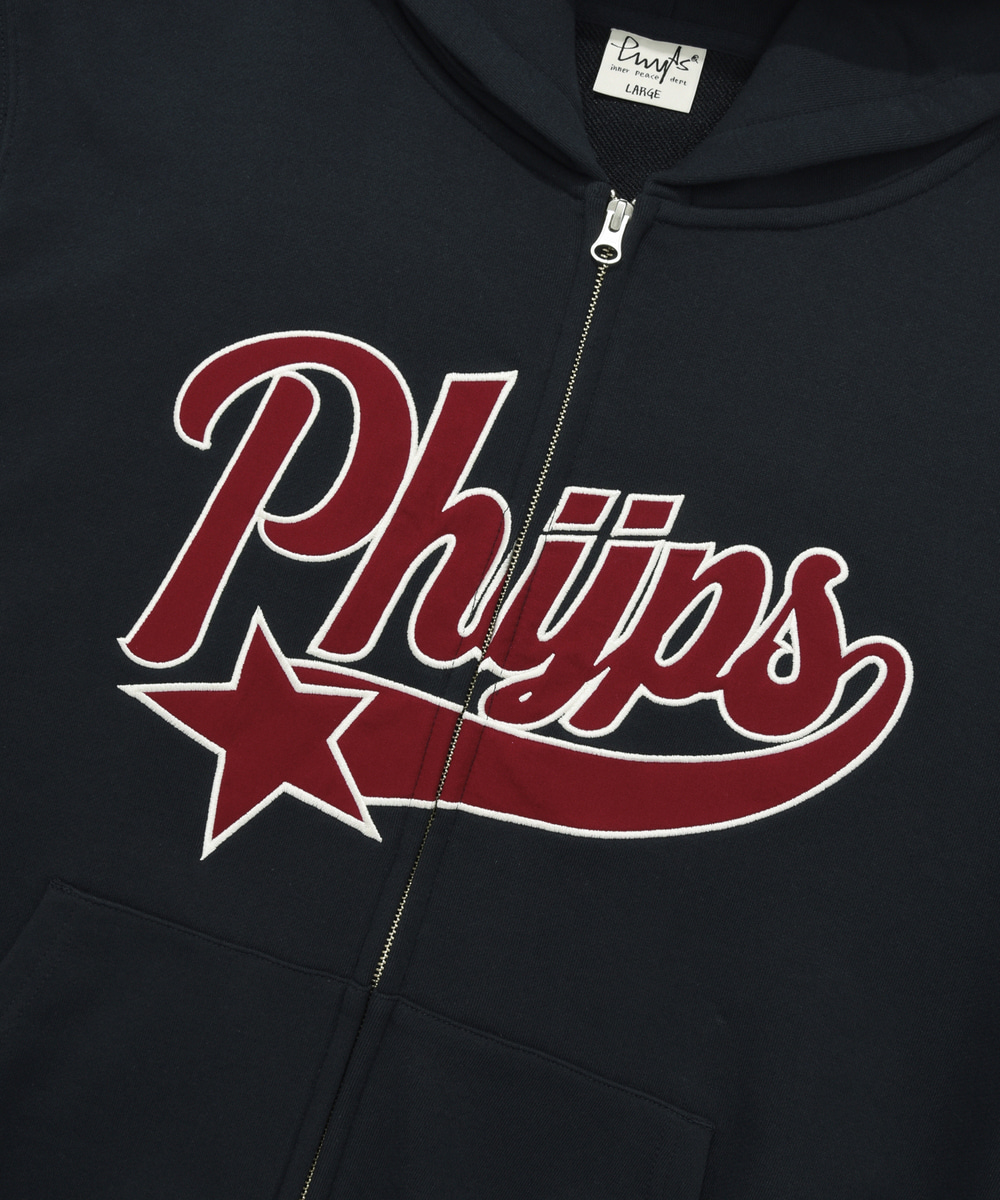 PHYPS ♥ Startail Quilted Hooded Zip-Up /追跡付 MUSINSA公式 | PHYPS Startail Quilted Hooded Zip-Up_Charcoal