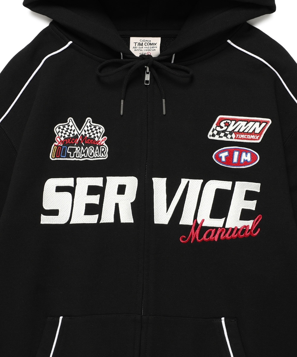 TIMCOMIX X SERVICE MANUAL] MANUAL RACING HOODIE ZIP UP BLACK
