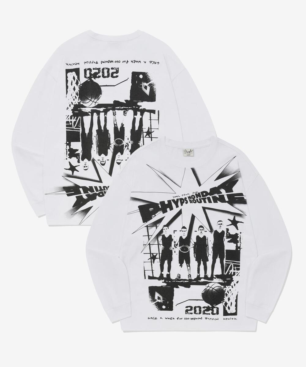 ★ Phyps Department★ Tail logo long sleeve off white PD02L popular item - popular item - PHYPS HOME