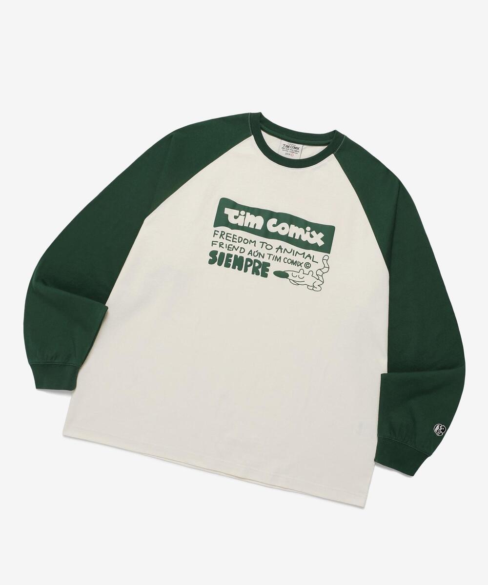 ★TIMCOMIX★ Siempre Animal Raglan Long Sleeve Brown 7c687454b4421f92262fd51c57efc8