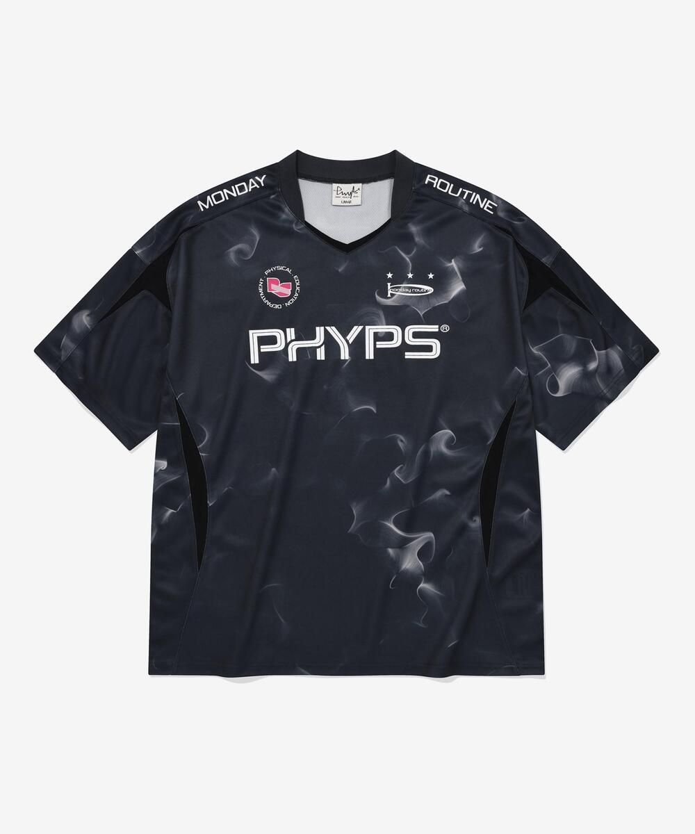 [Phyps Department] NYLON CHECK TAIL LOGO SHORT SLEEVE/追跡付 PHYPS NYLON TAIL LOGO SHORT SLEEVE