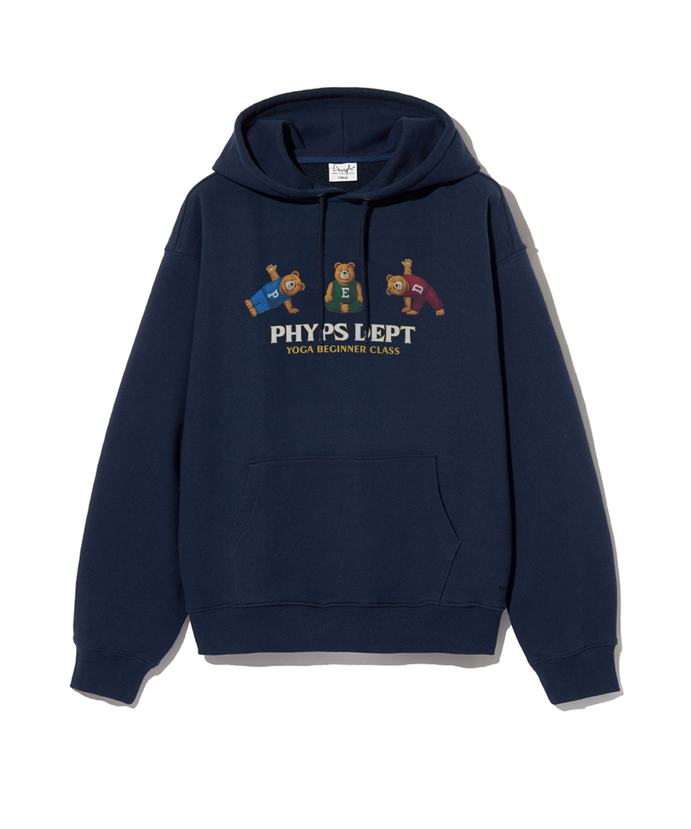 Phyps Department★Yoga Beginner Bear Raglan Hooded Zip-Up Classic Zip-Up Hoodie - Crunch Fitness – BearGrips
