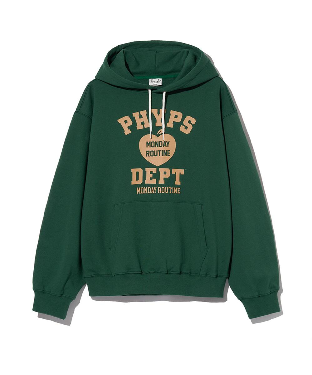 ◆Phyps Department◆ Over Typo Spray Dying Hood_Gray Over Typo Spray Dying Hood_Gray - PHYPS HOME