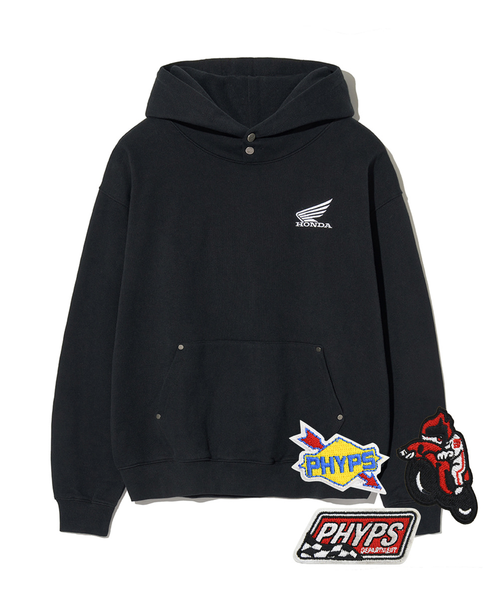パーカー・フーディ HONDA MOTORCYCLE KOREA Silky Boa Wing logo Hoodie ZipupNavy Honda Apparel Honda Vintage Wing Hoodie All Sizes and Colors