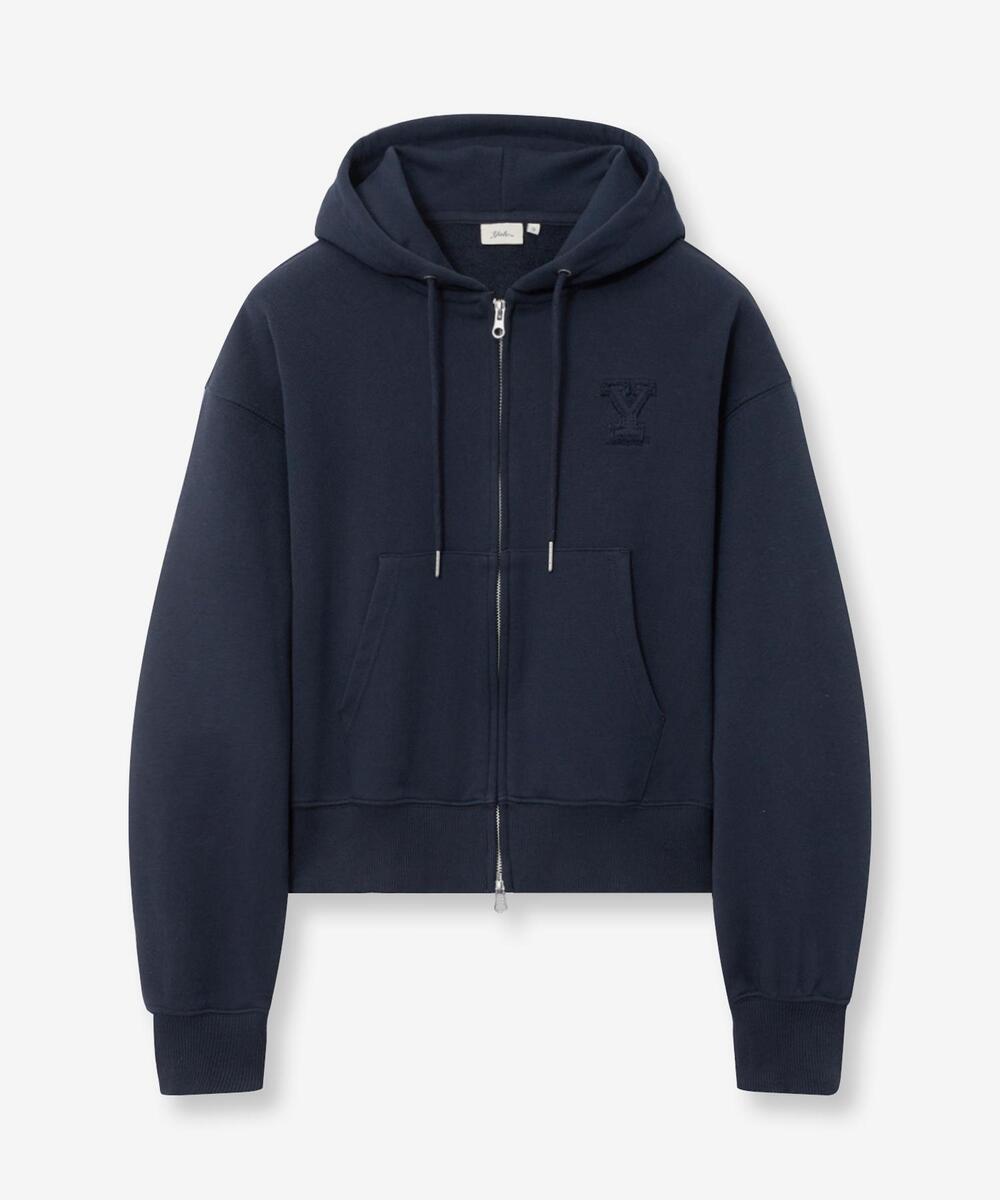 ★YALE ★ PIGMENT APPLIQUE HOOD ZIP-UP MUSINSA | YALE Pigment Applique Hooded Zip-Up_Beige