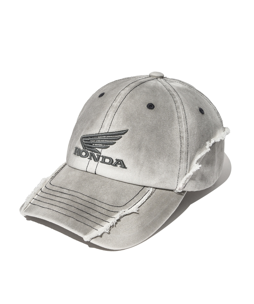 ◆HONDA MOTORCYCLE◆ Honda Stripe Mesh CapBlack Honda Factory Hat Mesh Embroidered Striped Strapback Hat Cap