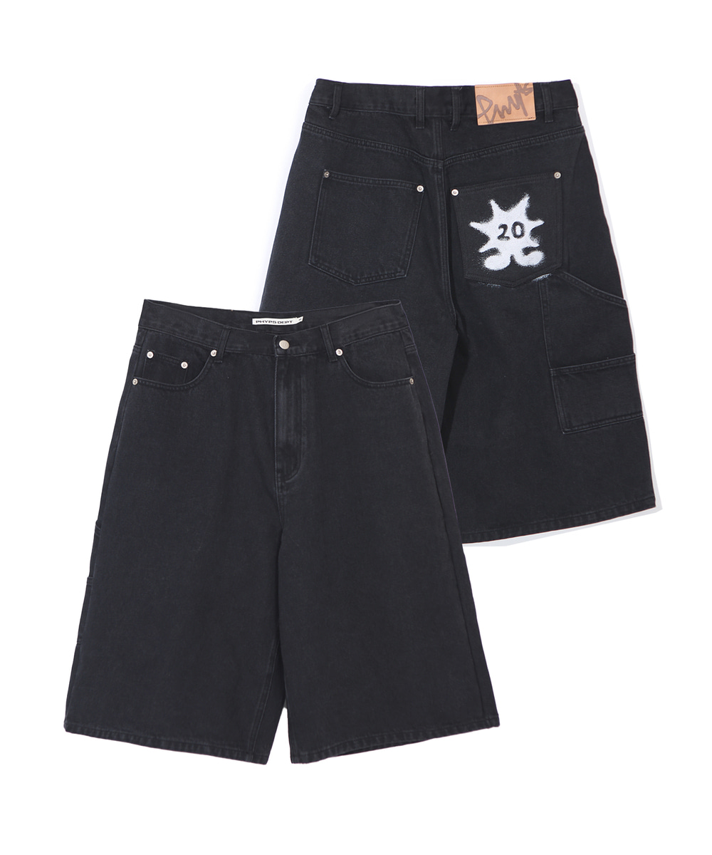 ★ Phyps Department★ Bermuda Cargo Denim Pants Blue PFM1DP MUSINSA | PHYPS Bermuda Cargo Denim Pants_Black