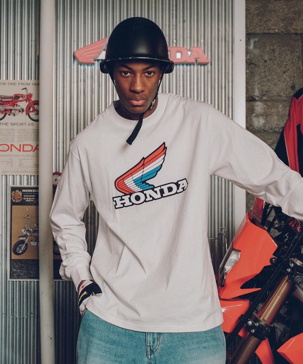 ◆24SS PHYPS X Honda Big Wing Logo T-shirt/2色◆ ◇24SS PHYPS X Honda Big Wing Logo T-shirt/2色◇ (Phyps