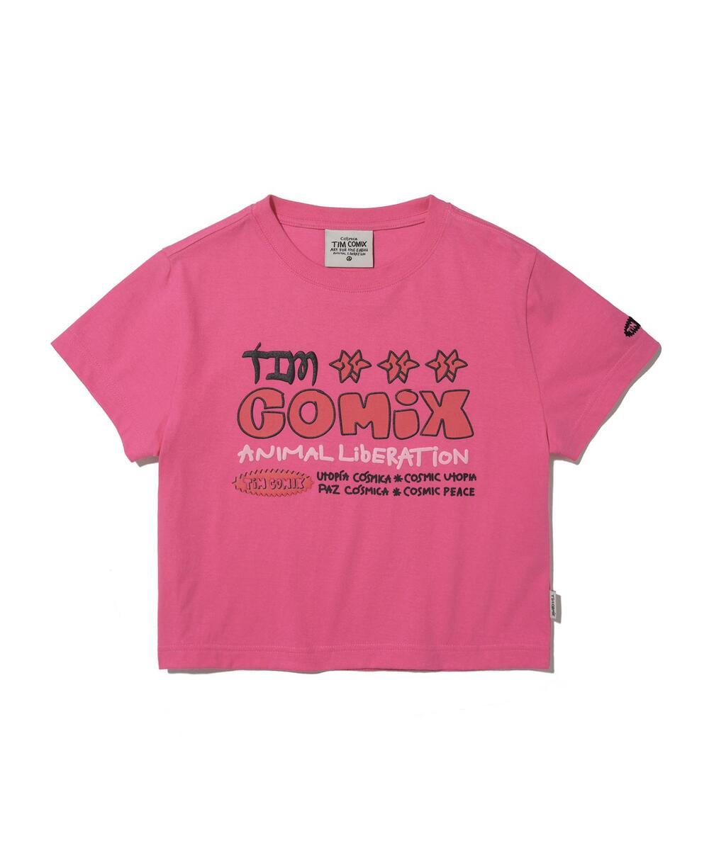 [TIMCOMIX] EGG TEAM CROP SHORT SLEEVE★Tシャツ MUSINSA | TIMCOMIX Egg Team Crop Short Sleeve_Light Blue
