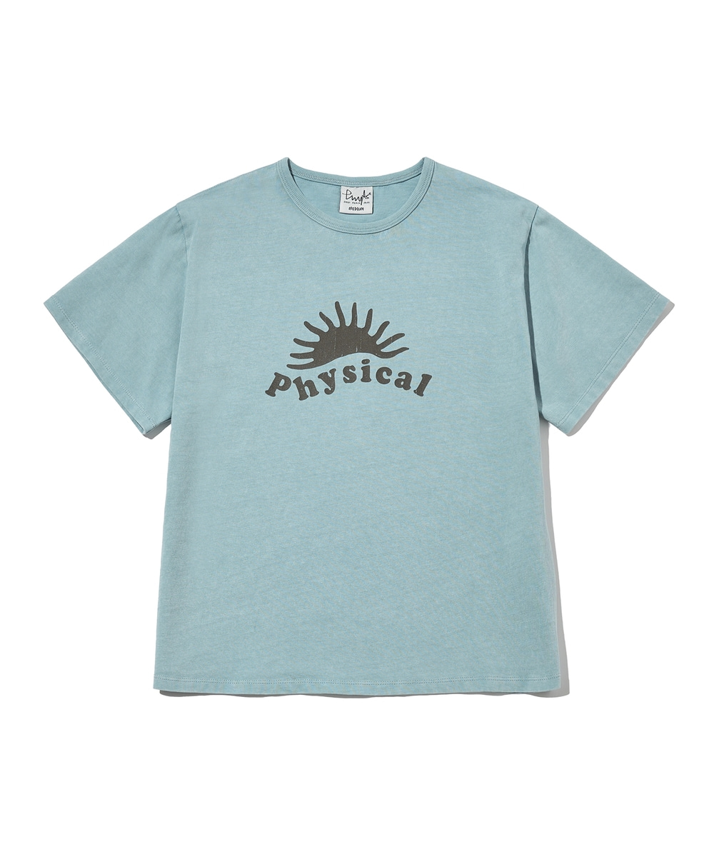PHYPS ♥ Applique Stud Pigment Short Sleeve T-Shirt Applique Stud Pigment Short Sleeve T-Shirt_Dark Charcoal