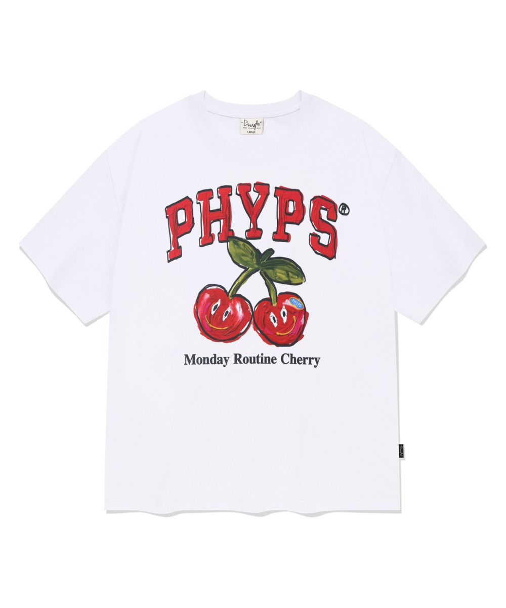 PHYPS ♥ Strawberry Routine Short Sleeve T-Shirt MUSINSA | PHYPS Strawberry Routine Short Sleeve T-Shirt_Blue