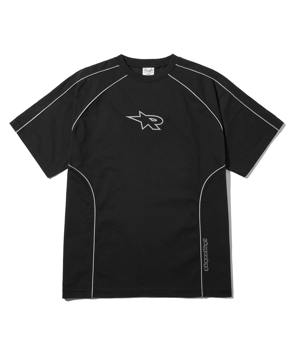 ★ Phyps Department★ Mushroom Mesh Satin Mix Short Sleeve ☆ Phyps Department☆ Mushroom Mesh Satin Mix Short Sleeve