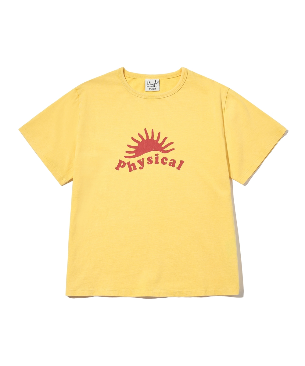 PHYPS ♥ Applique Stud Pigment Short Sleeve T-Shirt Applique Stud Pigment Short Sleeve T-shirt_Gray - PHYPS HOME