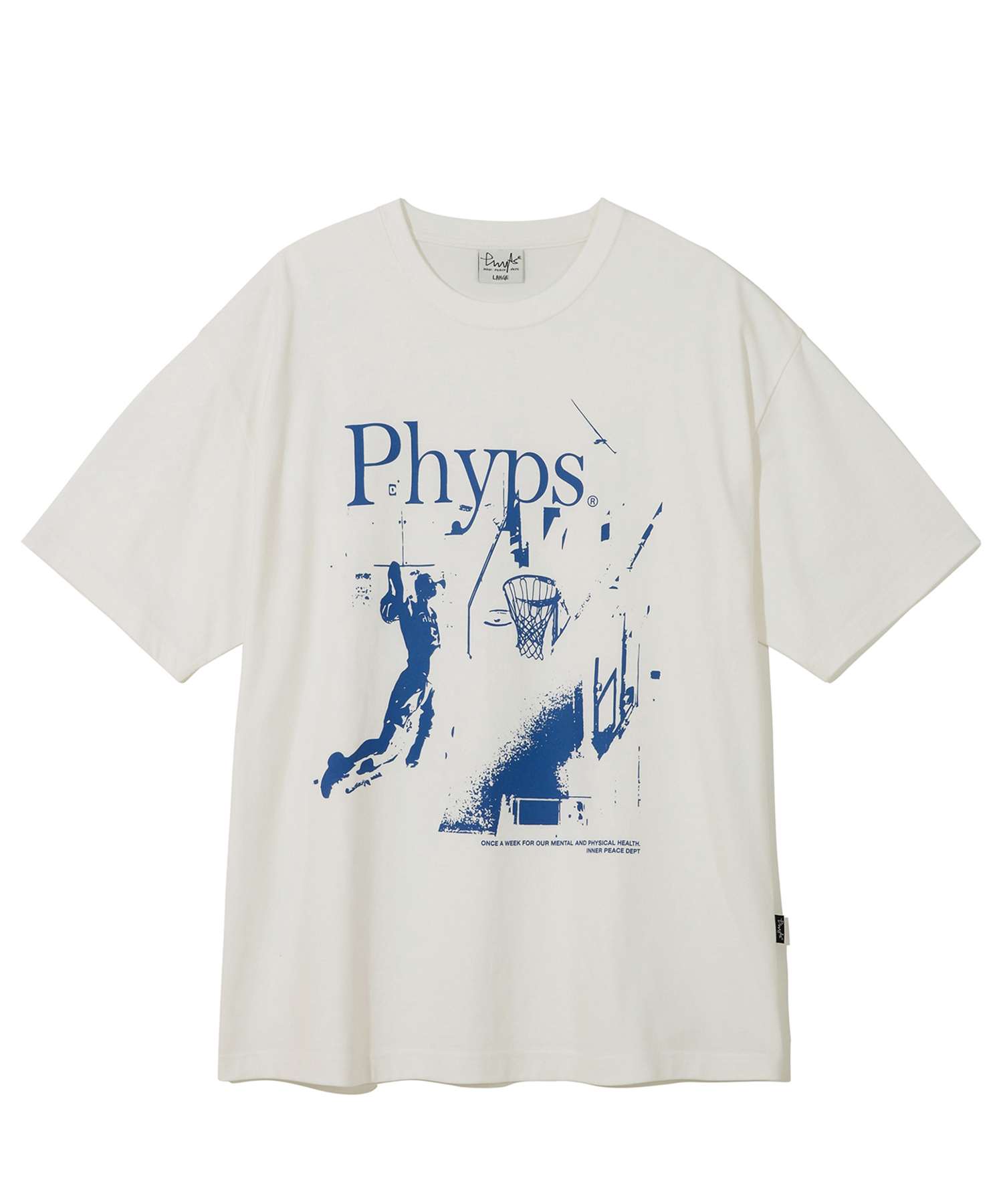 PHYPS ♥ Apple Basket Stripe Short Sleeve T-Shirt Apple Basket Stripe Short Sleeve T-Shirt_Blue - PHYPS HOME