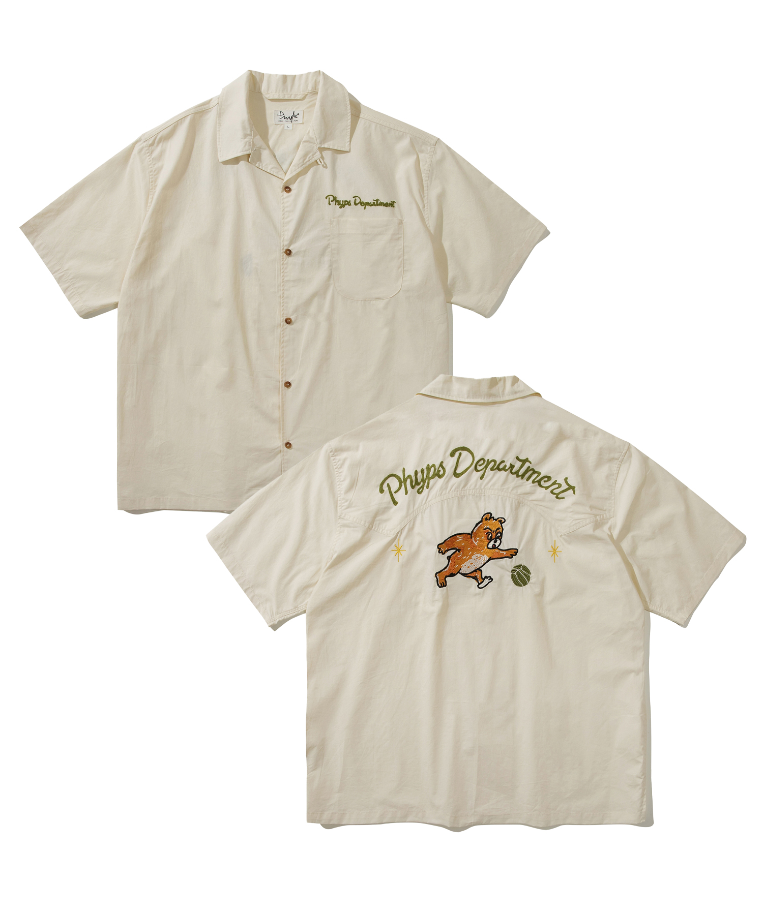 ★ Phyps Department★ PACTIVE HOUSEHOLD SHORT SLEEVE IVORY PHYPS DEPT - shirt - PHYPS HOME