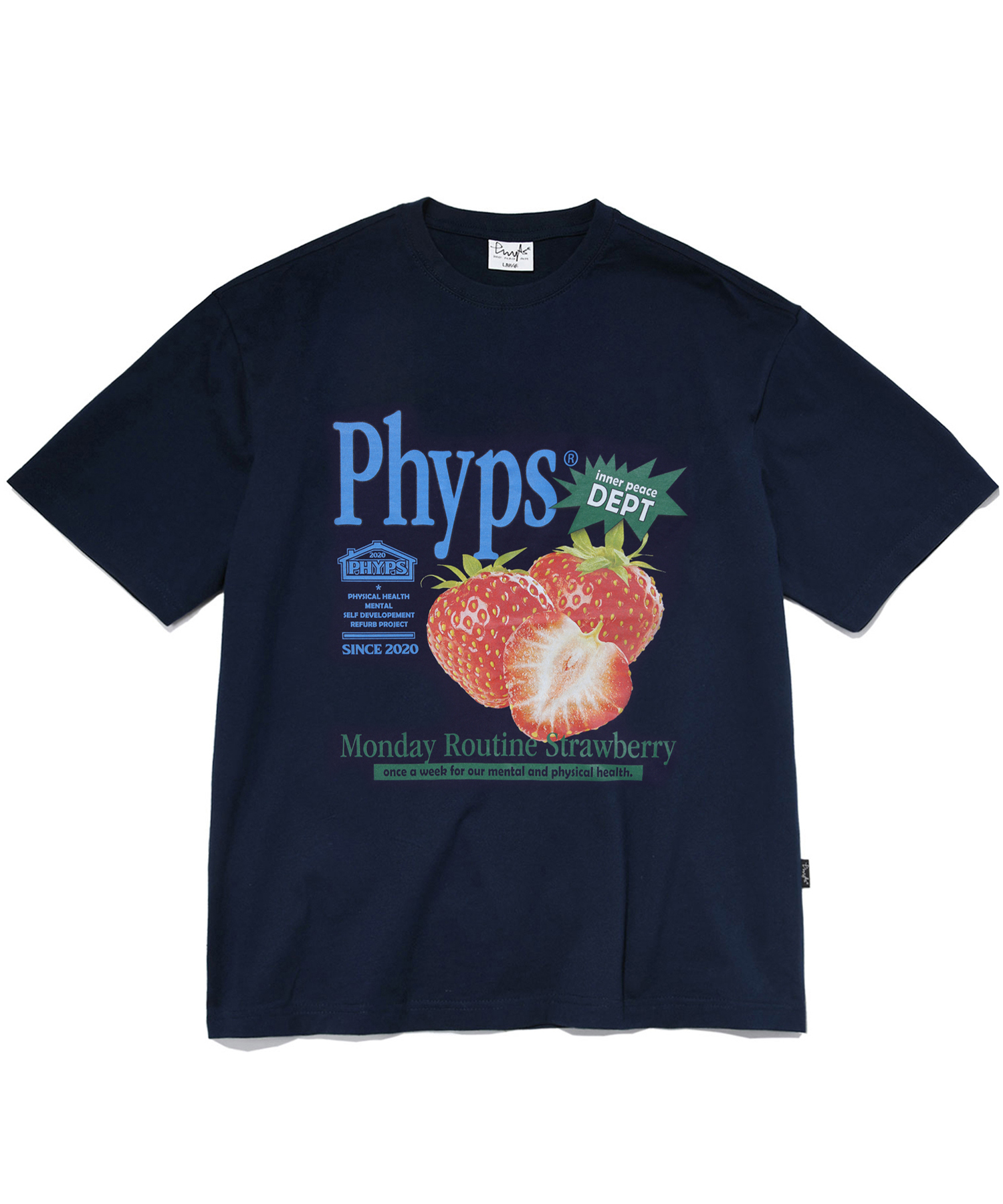 ★ Phyps Department★ Strawberry Sporty Mesh Short Sleeve T ed14a6c58f5453bdd2c6fdf660db48