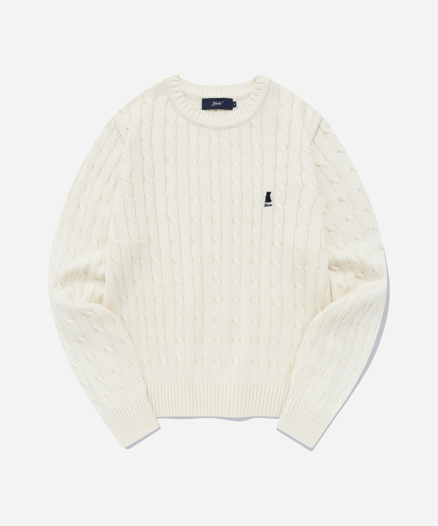 ☆YALE☆ HERITAGE DAN CABLE SHORTSLEEVE ROUND KNIT NAVY YEM1 Yale - Knit / sweater - PHYPS HOME