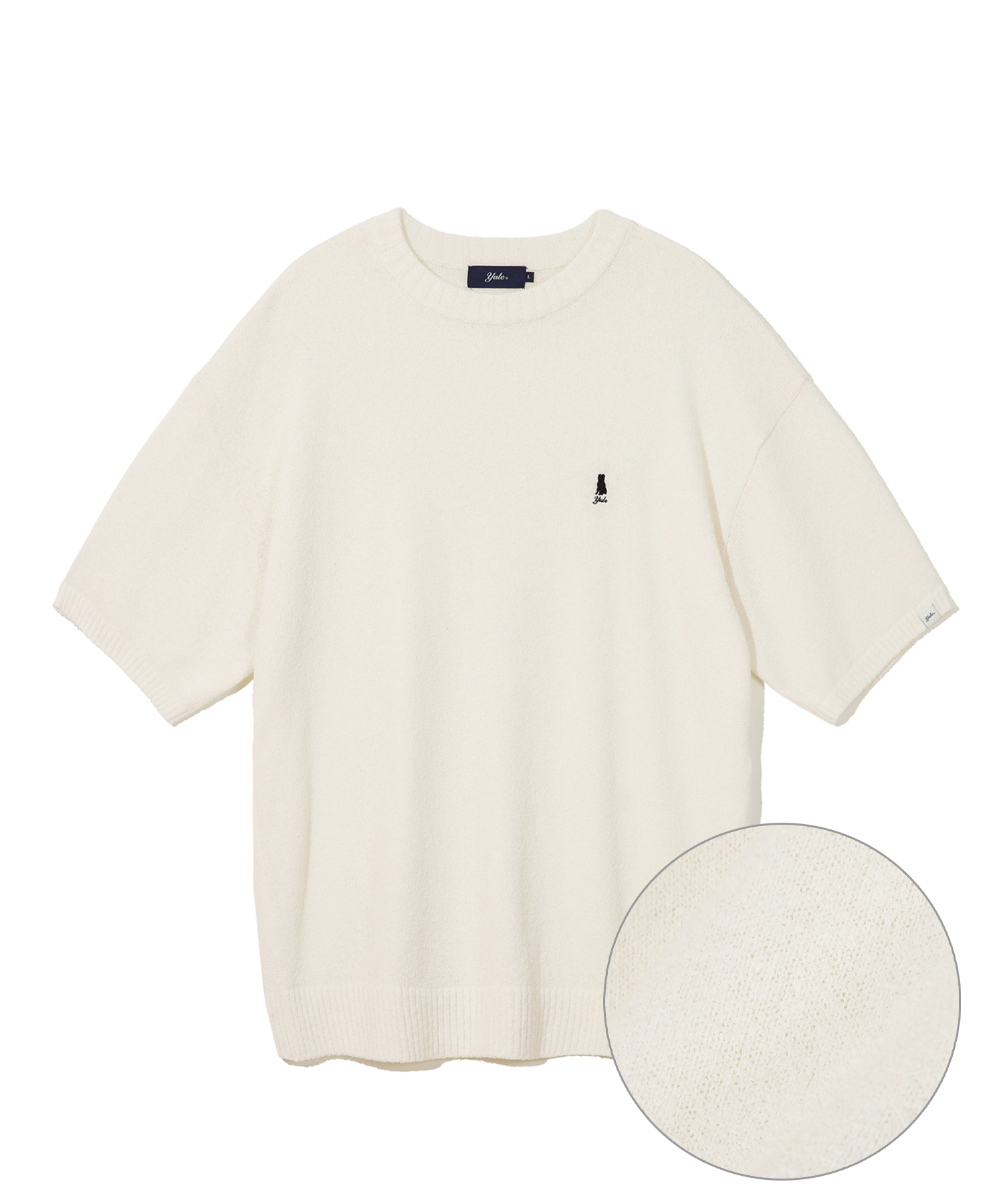 ☆YALE☆ HERITAGE DAN CABLE SHORTSLEEVE ROUND KNIT NAVY YEM1 Yale - Knit / sweater - PHYPS HOME