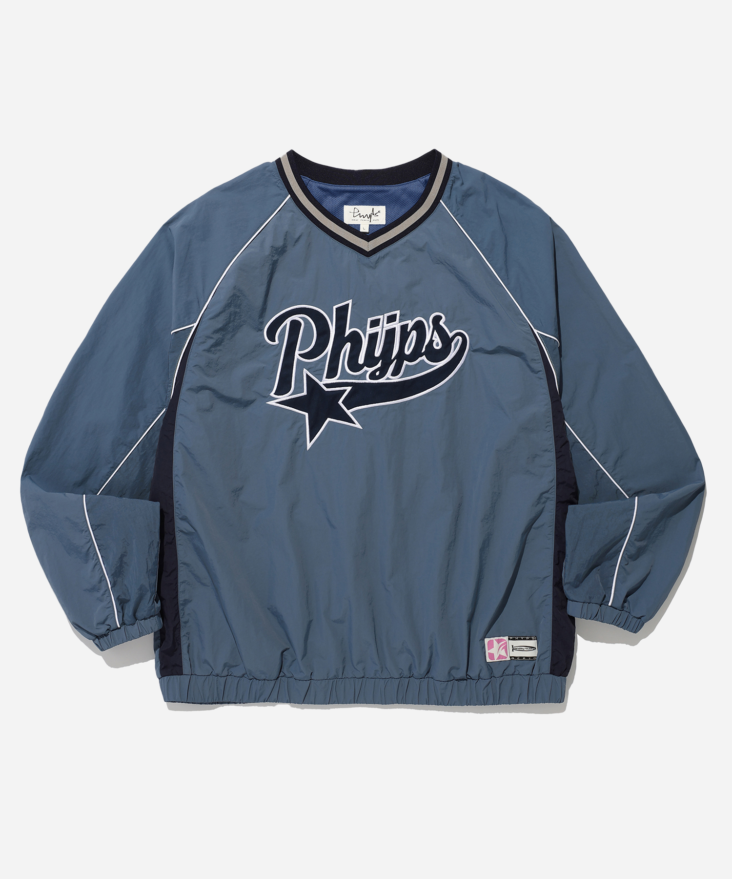 ★Phyps Department★ Tail logo long sleeve dark navy PEW1LS3 PHYPS - Long sleeve t-shirt - PHYPS HOME