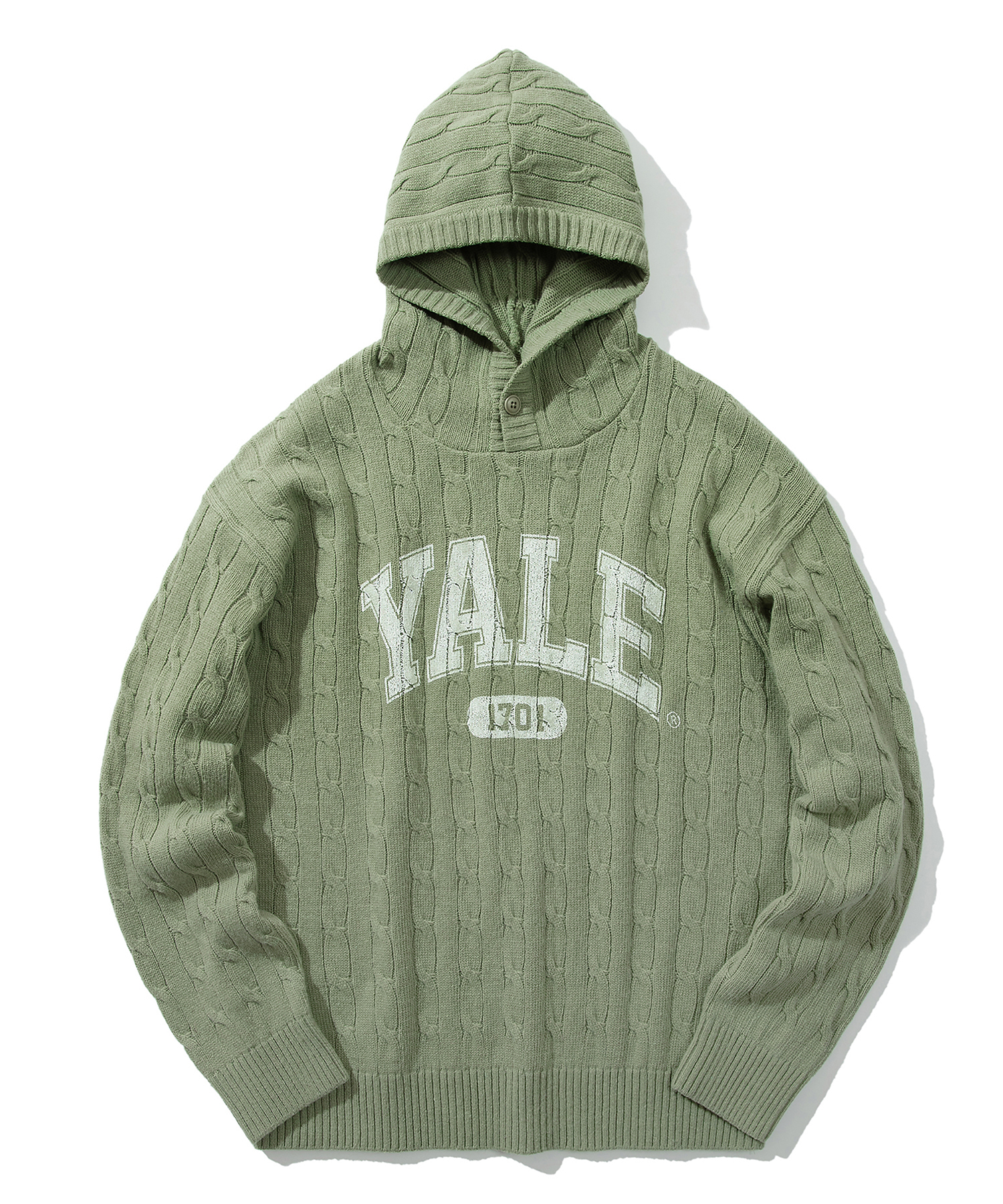 ☆YALE☆ HERITAGE DAN CABLE SHORTSLEEVE ROUND KNIT IVORY YEM EE® Cable Knit Short – eric emanuel