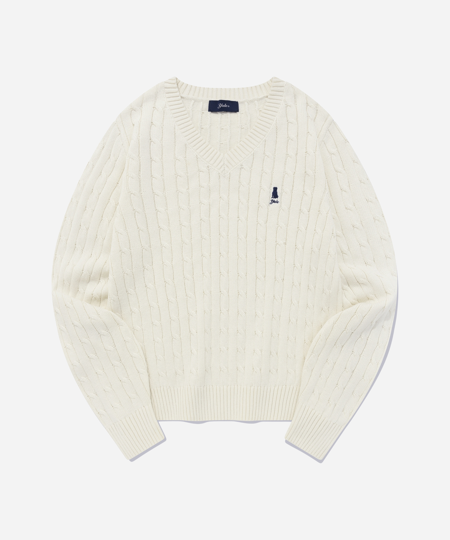 ☆YALE☆ HERITAGE DAN CABLE SHORTSLEEVE ROUND KNIT NAVY YEM1 Yale - Knit / sweater - PHYPS HOME