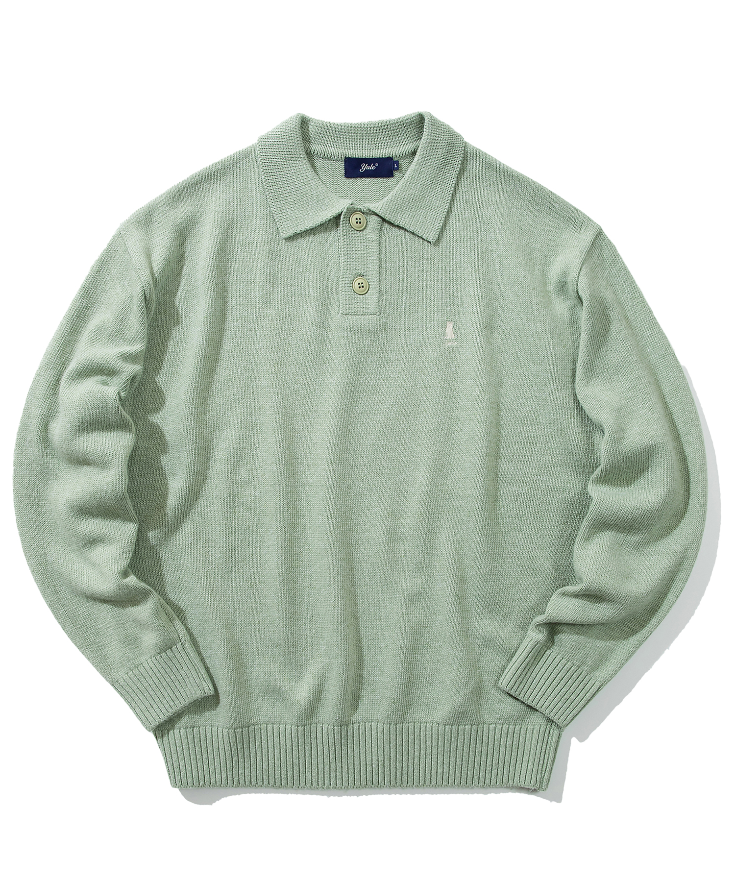 ☆YALE☆ HERITAGE DAN CABLE SHORTSLEEVE ROUND KNIT WARM GRAY Yale - Knit / sweater - PHYPS HOME