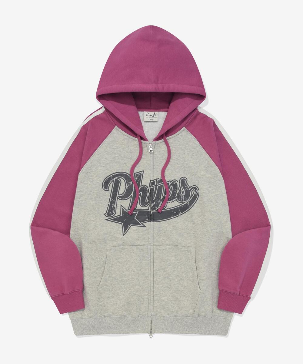 【PHYPS】 23SS STAR TAIL LOGO HOODIE 4colors PHYPS® STAR TAIL HOODIE ZIP UP NAVY | KRAZZY