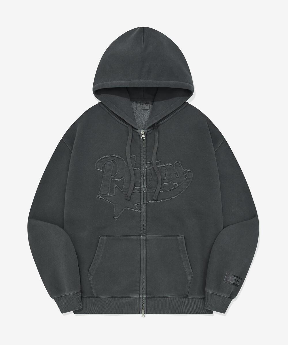 PHYPS ♥ Startail Quilted Hooded Zip-Up /追跡付 MUSINSA公式 | PHYPS Startail Quilted Hooded Zip-Up_Charcoal