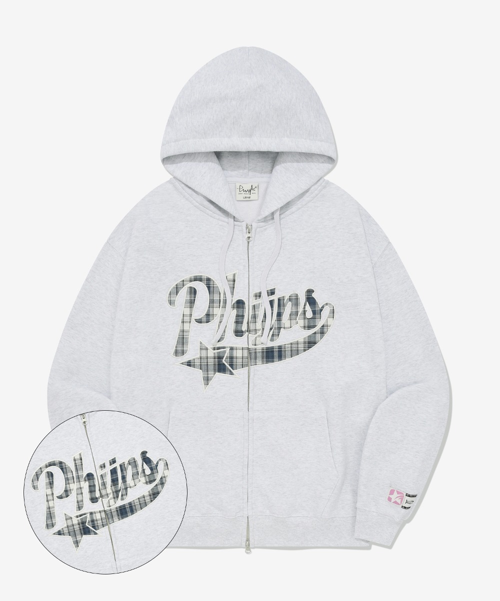 PHYPS ♥ Startail Quilted Hooded Zip-Up /追跡付 MUSINSA公式 | PHYPS Startail Quilted Hooded Zip-Up_Charcoal