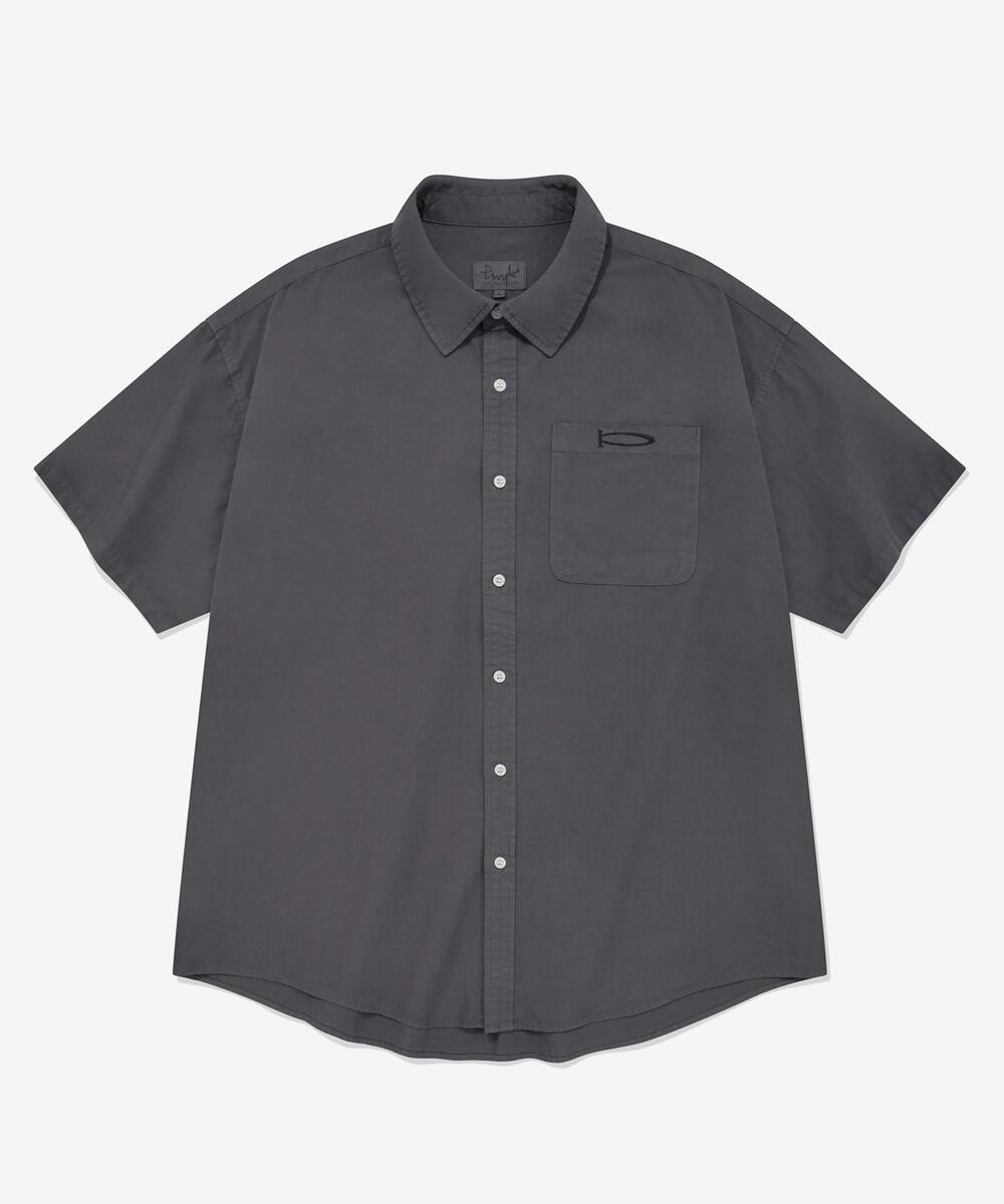 ★ Phyps Department★ PACTIVE Solid Short Sleeve Shirt Dyin P-ACTIVE Solid Short Sleeve Shirt Dying Green - PHYPS HOME