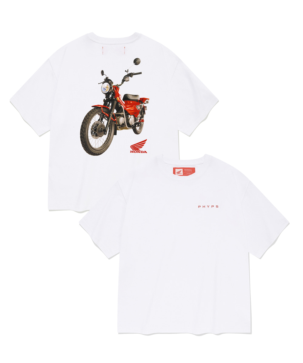 Tシャツ・カットソー HONDA MOTORCYCLE Super Cub Short Sleeve White Classic Honda Super Cub Motorcycle T-Shirt | eBay