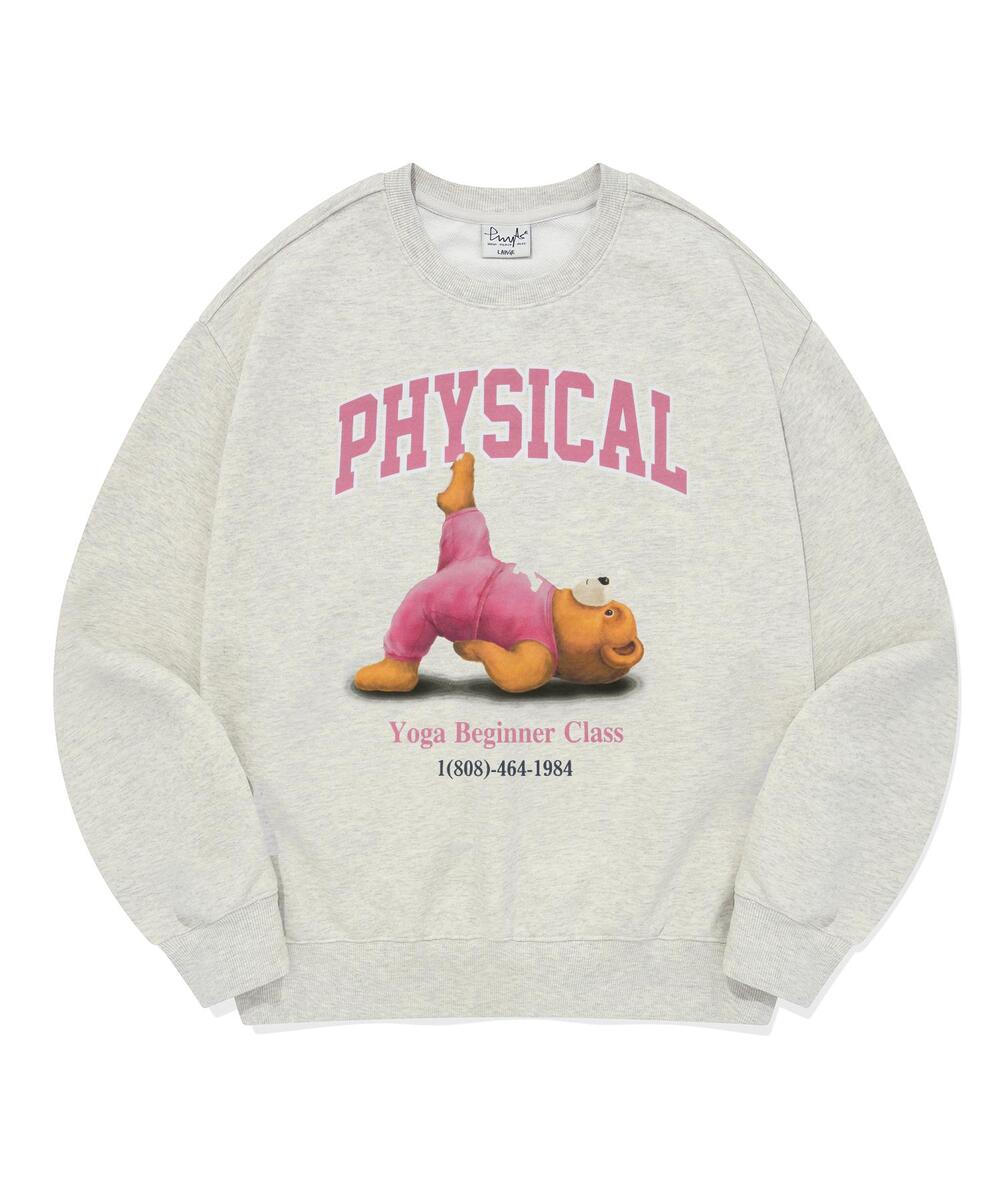◆24FW PHYPS YOGA BEAR SWEAT/2色◆ 1+1] Yoga Bear Sweat Shirt 2 SET - PHYPS HOME