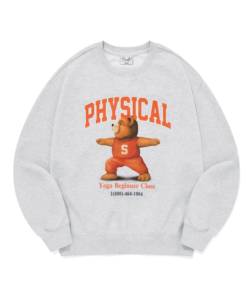 ◆24FW PHYPS YOGA BEAR SWEAT/2色◆ 1+1] Yoga Bear Sweat Shirt 2 SET - PHYPS HOME
