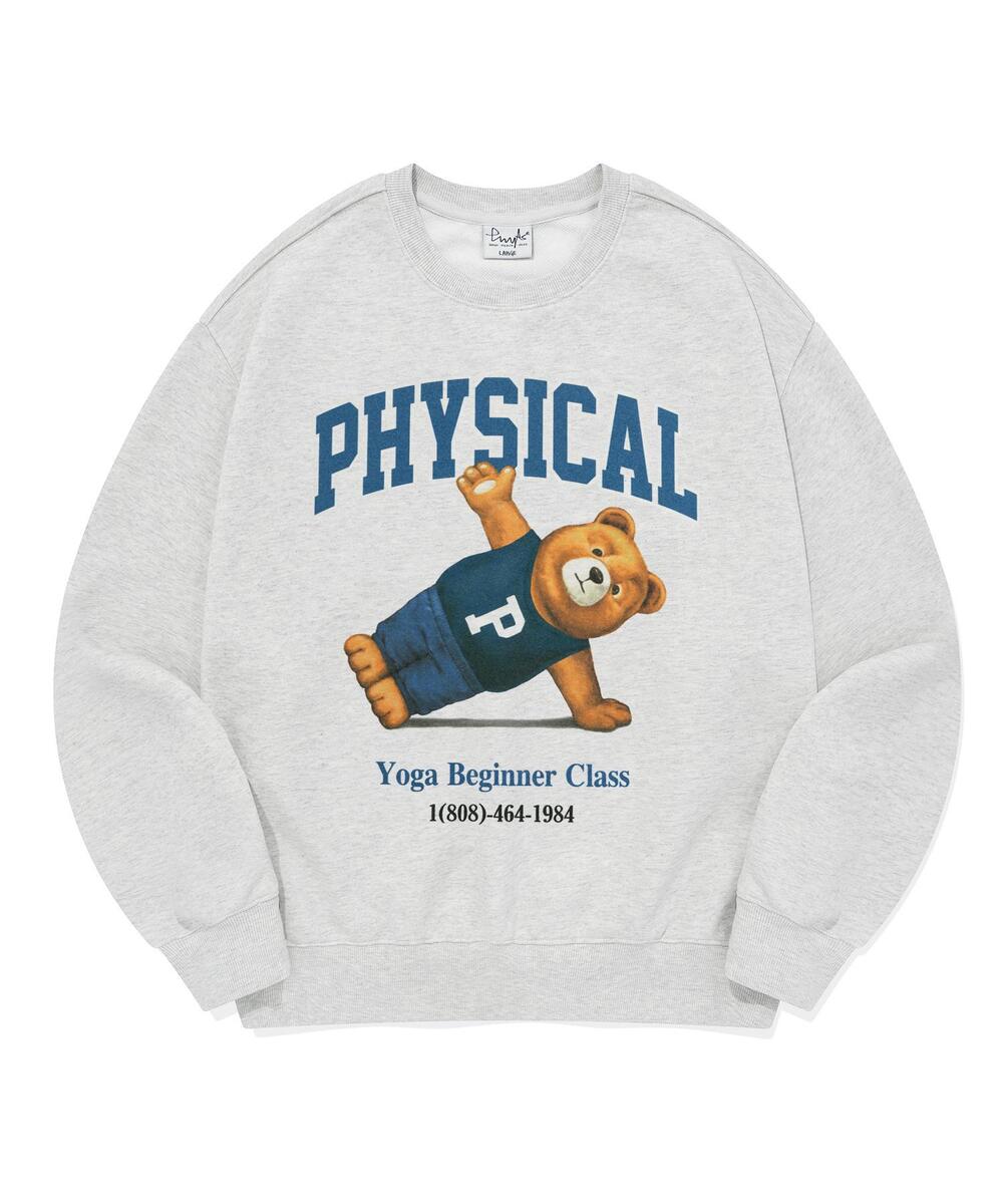 ◆24FW PHYPS YOGA BEAR SWEAT/2色◆ 1+1] Yoga Bear Sweat Shirt 2 SET - PHYPS HOME
