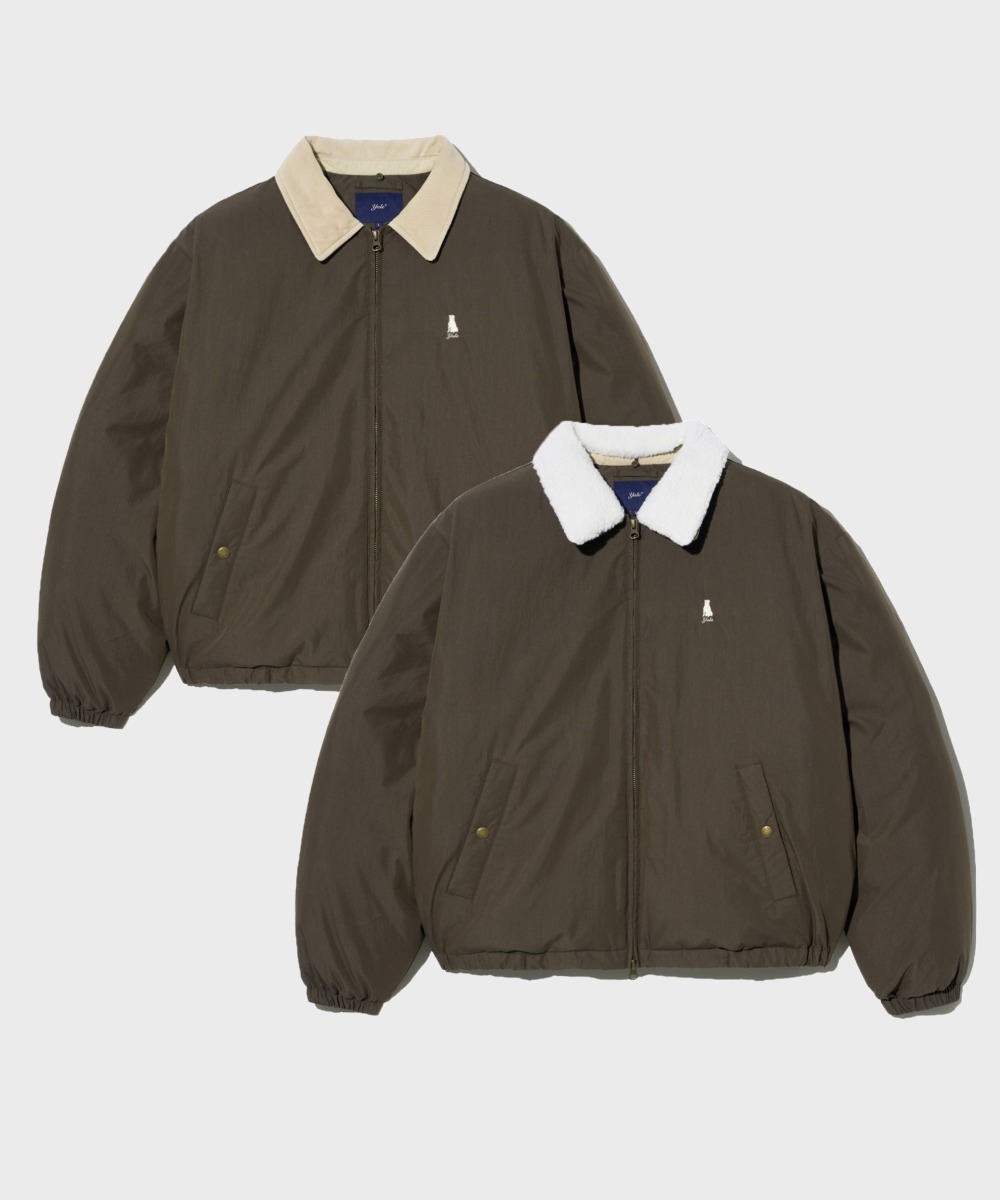 Detachable BoA Short Puffer Jacket_Black - PHYPS HOME