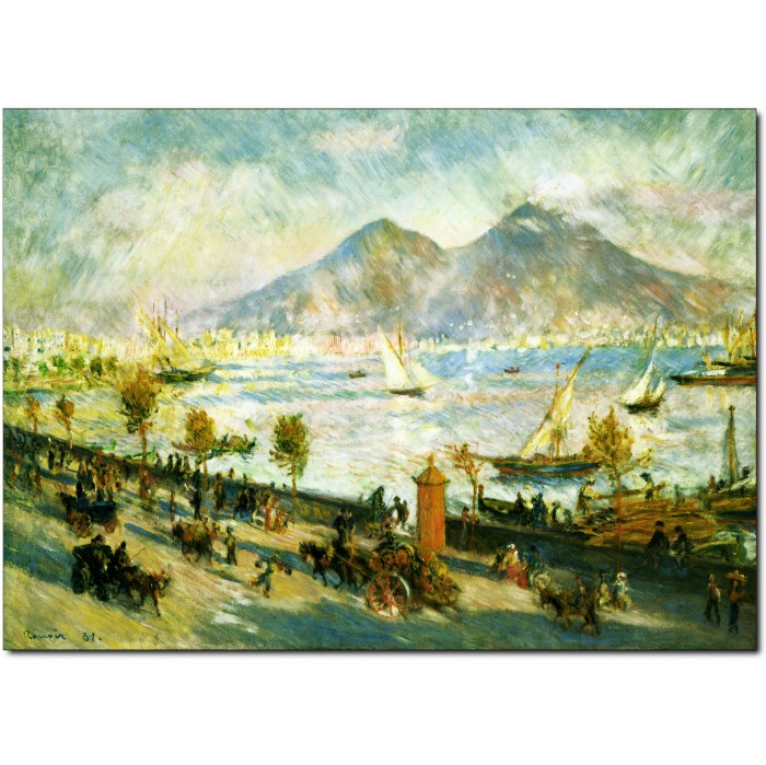 명화그림액자 캔버스출력 주문제작/르느와르 Vesuvius in the morning