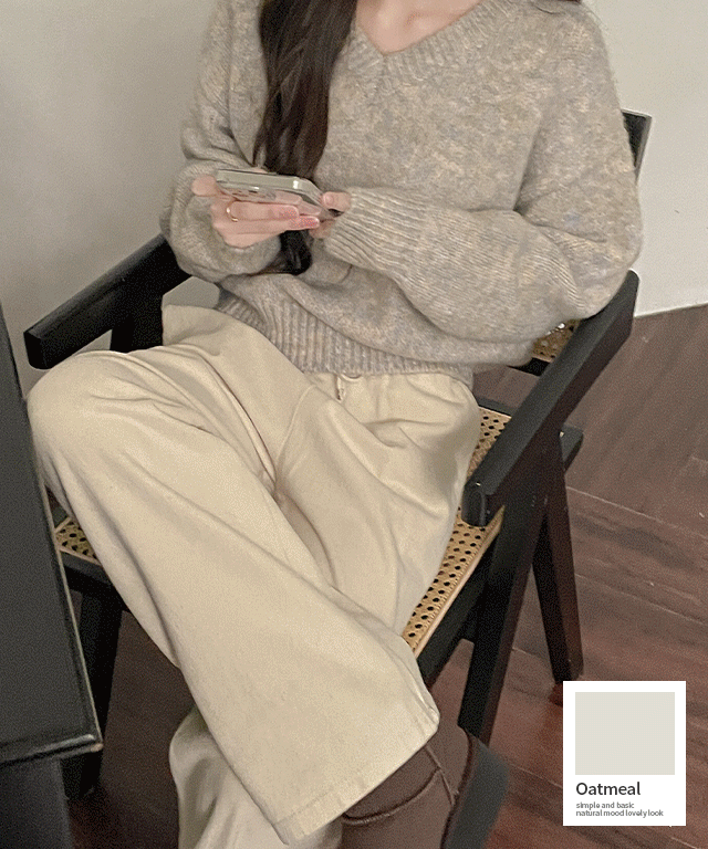 [기획특가] 9color 너츠 기모 와이드밴딩팬츠 | 럽미