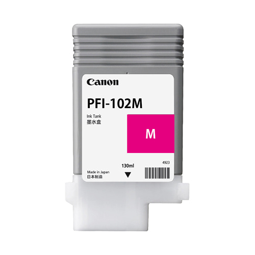 CANON PFI-102M 빨강 130㎖ 정품 잉크 탱크 (0897B)::플로터하우스