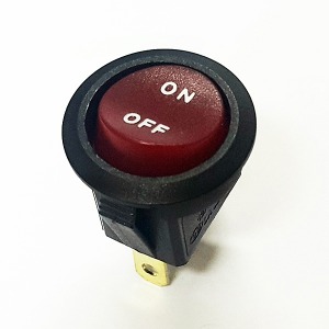 (5020-1번) 2P2단 원형 스위치(적색) ON-OFF 250V/6A