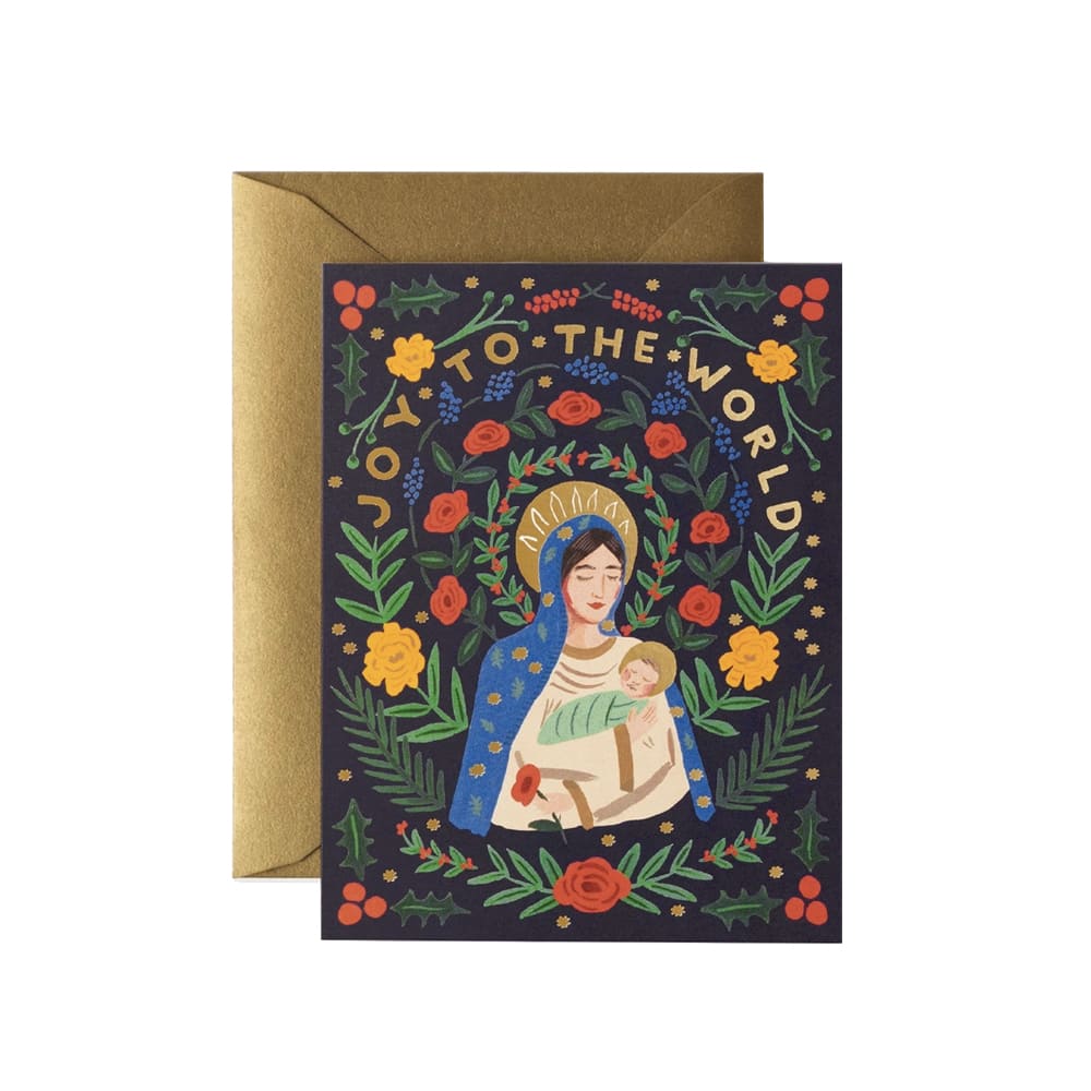 라이플페이퍼 Madonna &amp; Child Card 크리스마스 카드