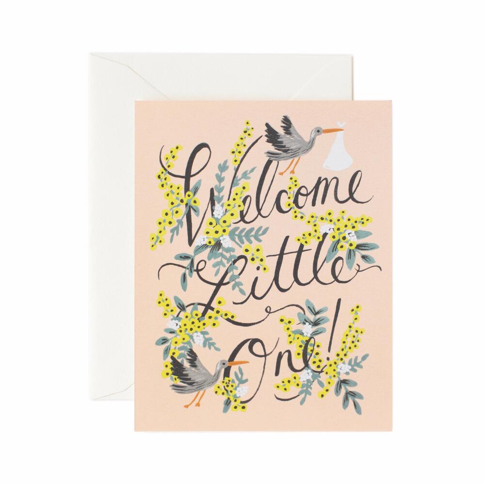 라이플페이퍼 Welcome Little One Card 베이비 카드