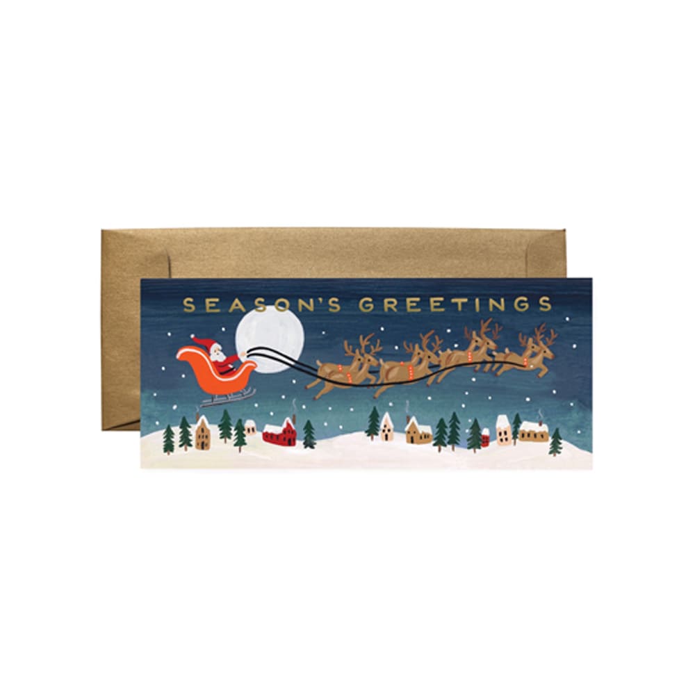 라이플페이퍼 Santas Sleigh No.10 Card 크리스마스 카드