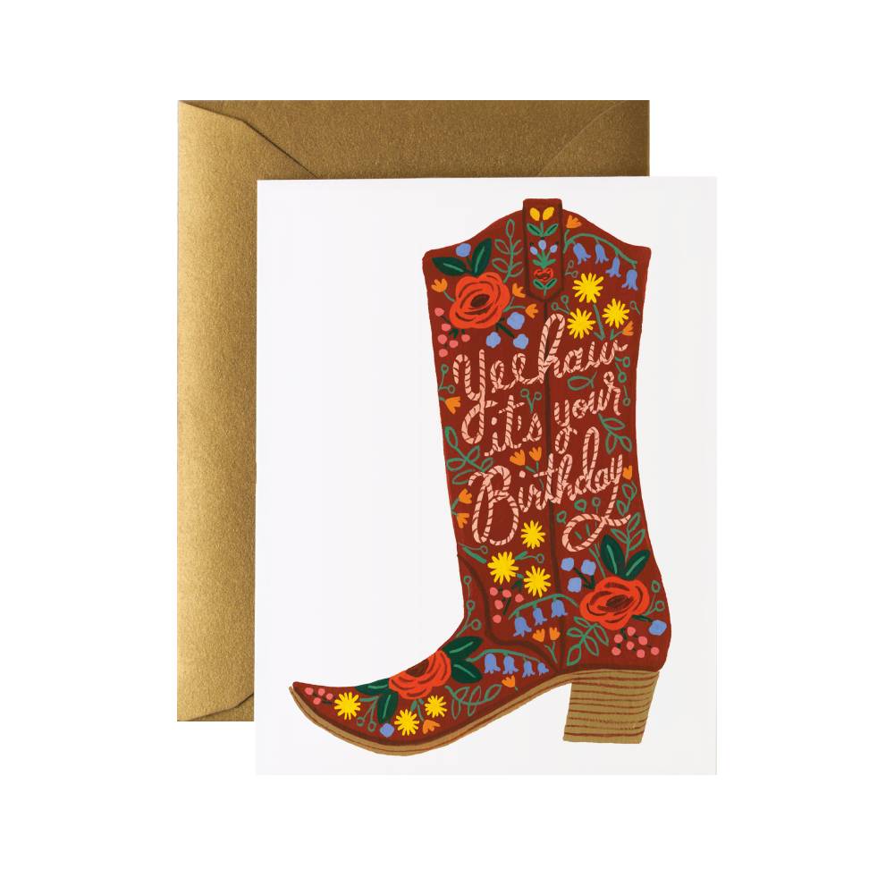 라이플페이퍼 Birthday Boot Card 생일 카드