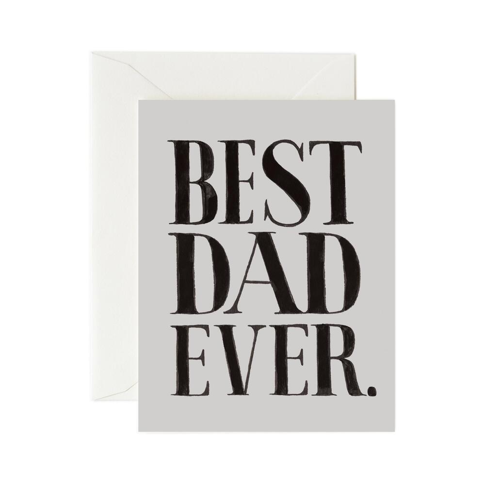 라이플페이퍼 Best Dad Ever Card 어버이날 카드