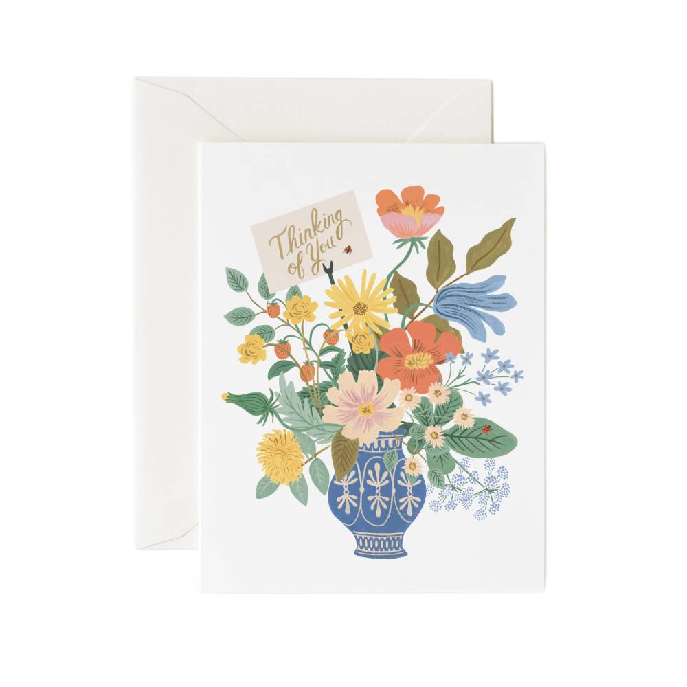 라이플페이퍼 Thinking of You Bouquet Card 사랑 카드