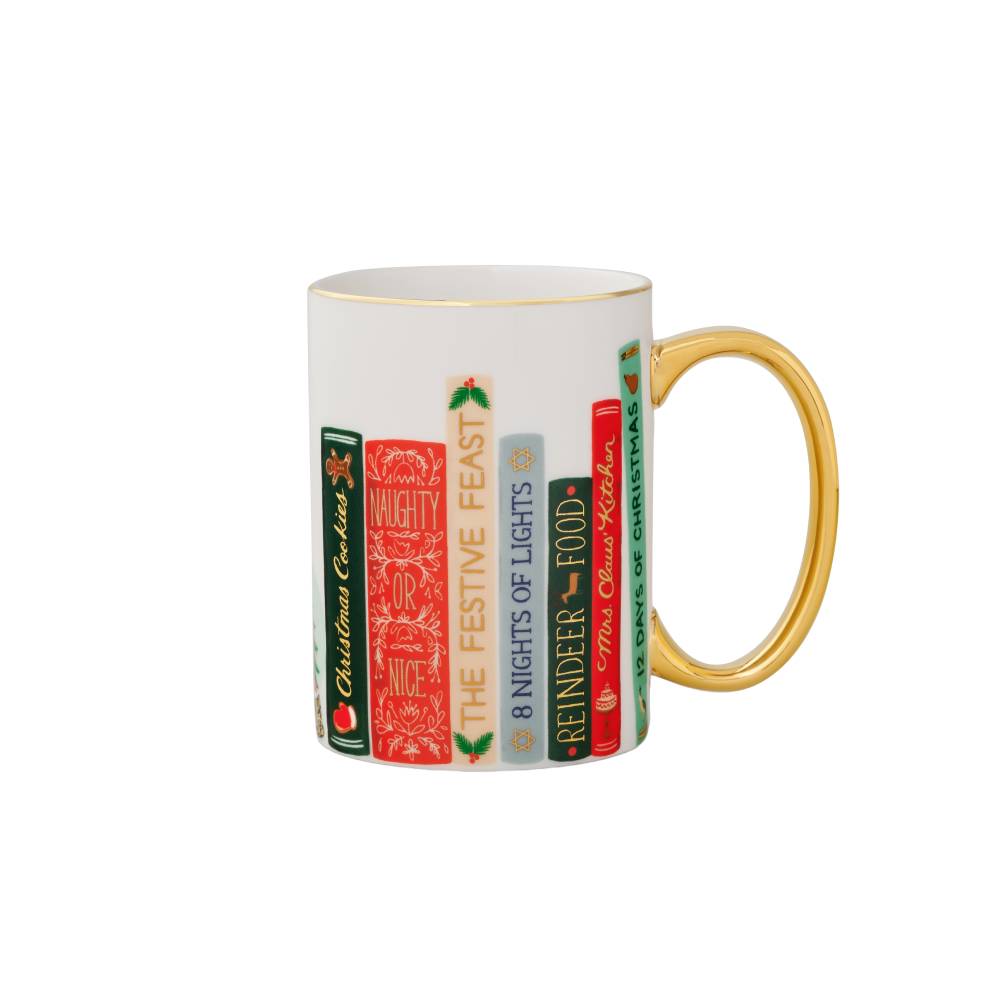 라이플페이퍼 Festive Book Club 도자기 머그컵 470ml